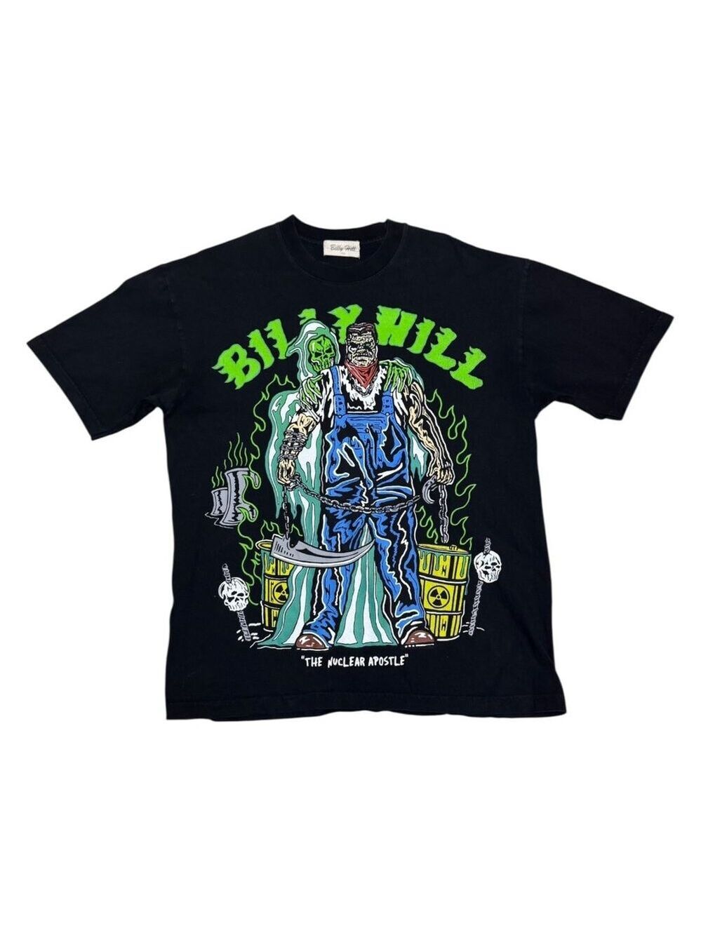 WARREN LOTAS x BILLY HILL Designer Streetwear Collab LIMITED Nuclear Tee Shirt L